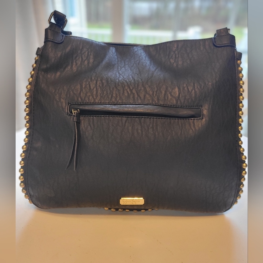 Jessica Simpson Faux Leather Shoulder Bag.‎ 12x12. NWOT. Has Feather Charm.